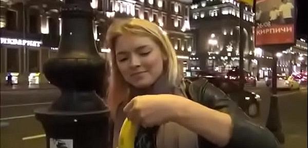  Russian Girls Sucking for Money on the Streets